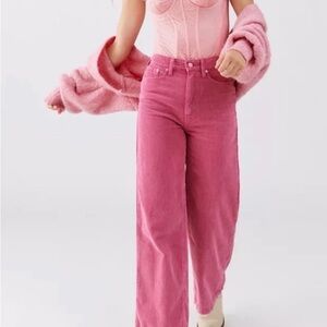 BDG X Urban Outfitters Coral Corduroy Wide-Leg Pants